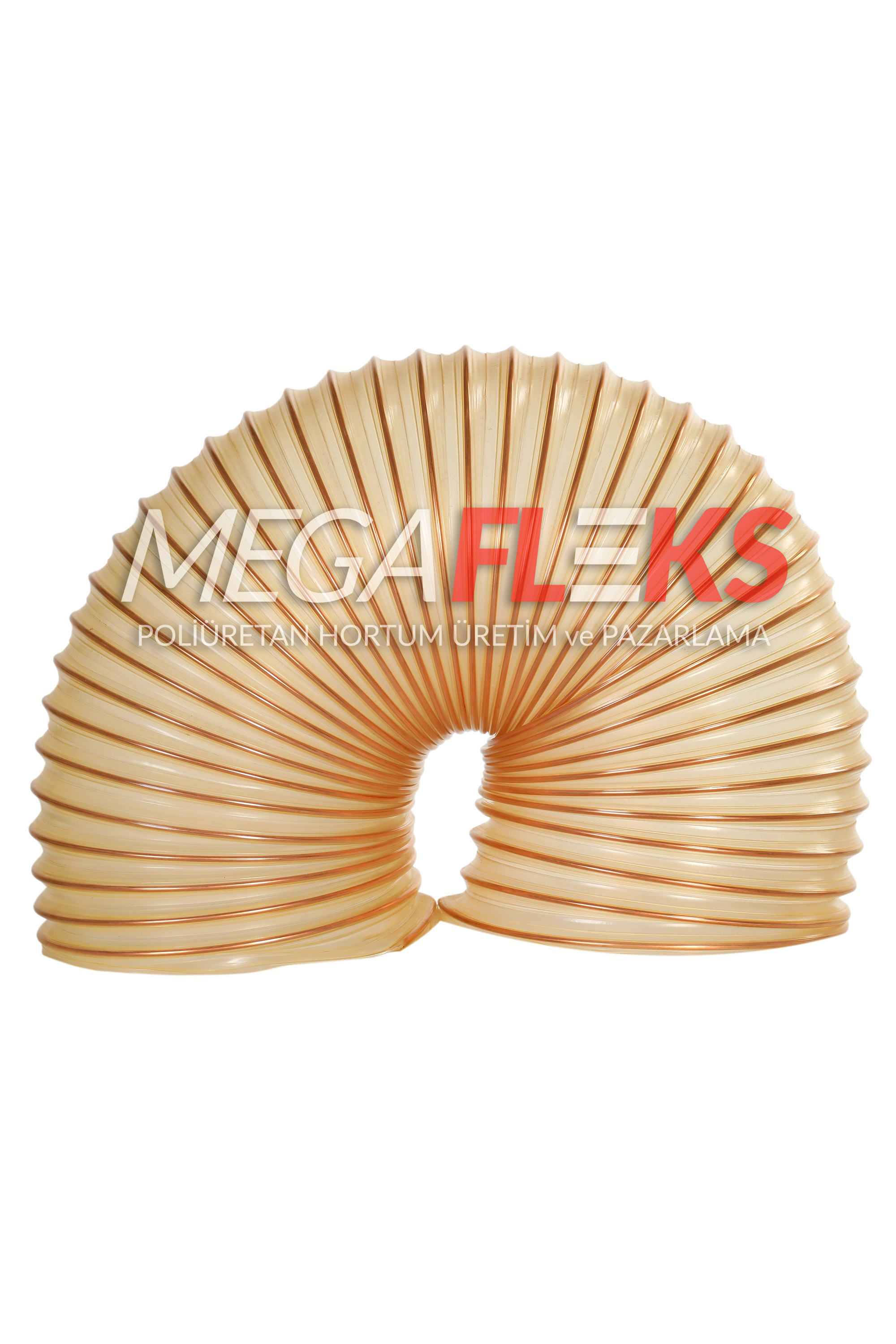 şeffaf çelik telli poliüretan hortum