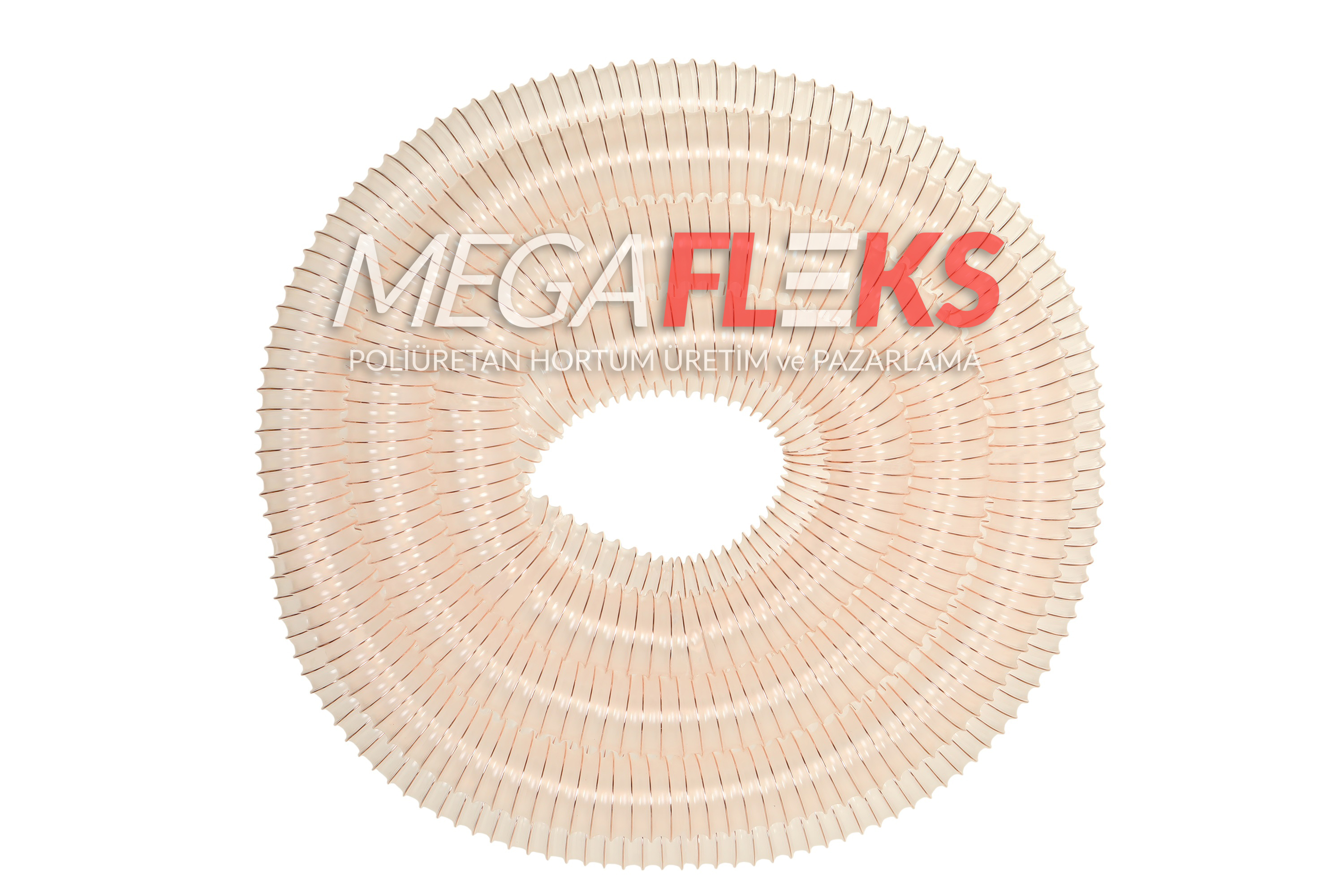 şeffaf çelik telli poliüretan hortum