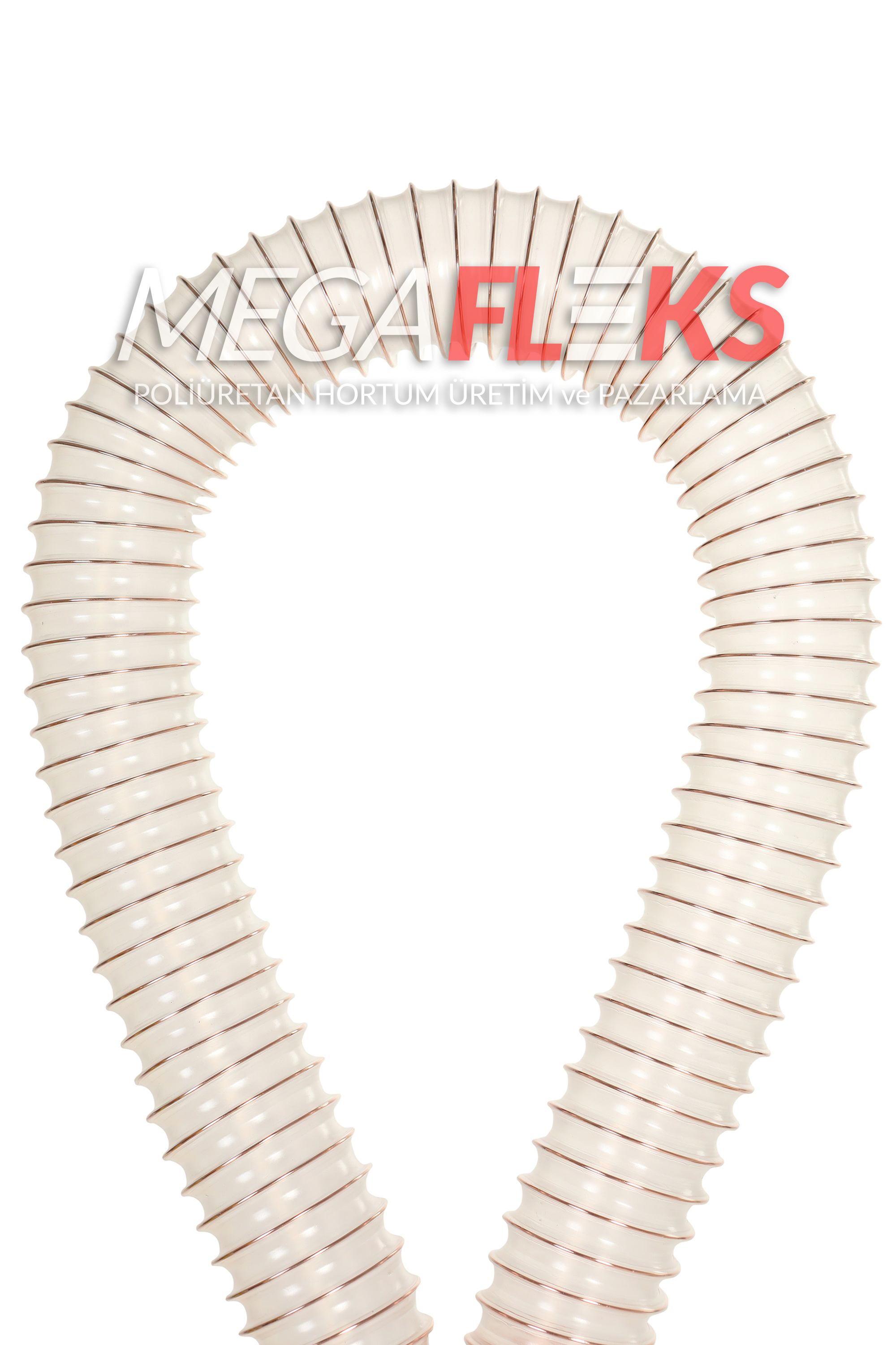 şeffaf çelik telli poliüretan hortum